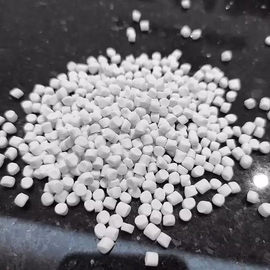 Tubos de alta concentração/eletrodomésticos/brinquedos/partículas de resina plástica masterbatch branco têxtil